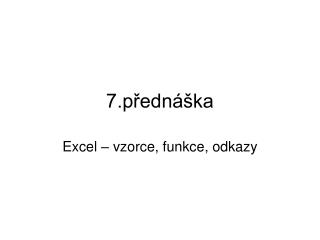 7.přednáška