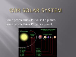 Our solar system