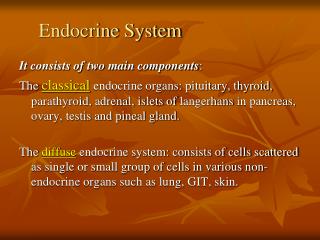 Endocrine System