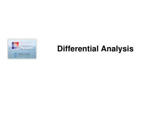 Differential Analysis