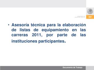 Distribución de carreras por institución