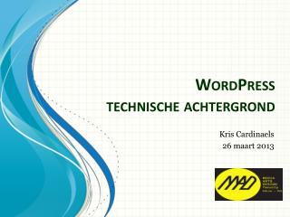 WordPress technische achtergrond