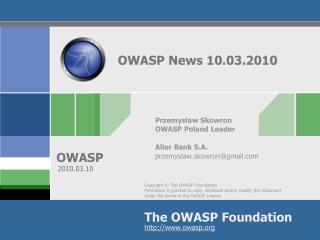 OWASP News 10.03.2010