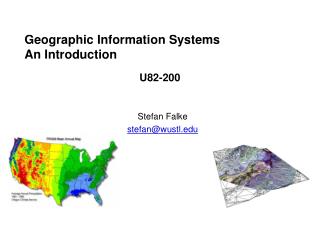 Geographic Information Systems An Introduction