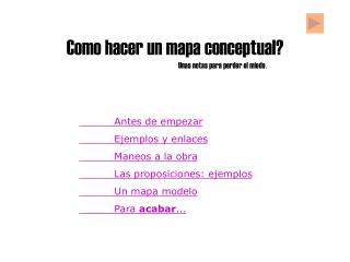 Como hacer un mapa conceptual?