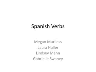 Spanish Verbs