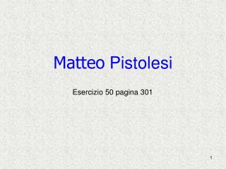 Matteo Pistolesi