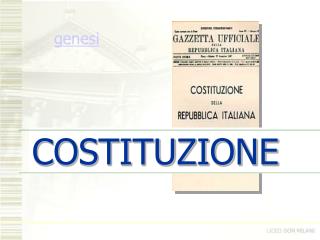 COSTITUZIONE