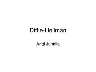 Diffie-Hellman