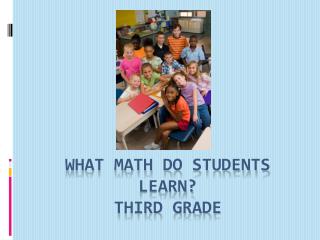 What math do students learn? Third grade