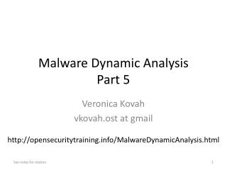 Malware Dynamic Analysis Part 5