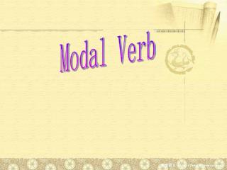 Modal Verb