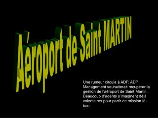 Aéroport de Saint MARTIN