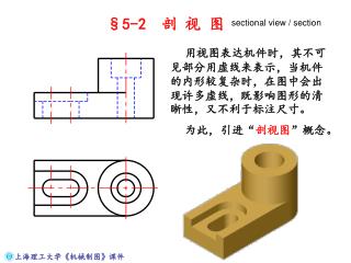 用视图表达机件时，其不可见部分用虚线来表示，当机件的内形较复杂时，在图中会出现许多虚线，既影响图形的清晰性，又不利于标注尺寸。 为此，引进“ 剖视图 ”概念。