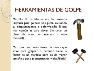 HERRAMIENTAS DE GOLPE