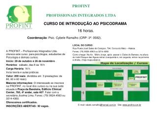 PROFINT PROFISSIONAIS INTEGRADOS LTDA