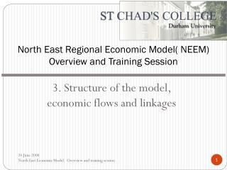 North East Regional Economic Model( NEEM) Overview and Training Session