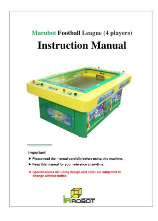 Marubot Football League (4 players) Instruction Manual