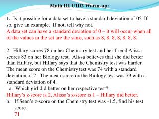 Math III U1D2 Warm-up: