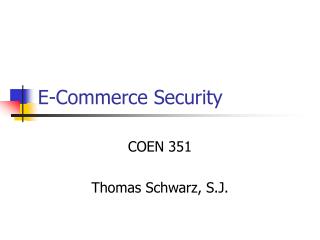 E-Commerce Security