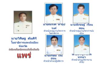 นายวิสิษฐ ตันศิริ โยธาธิการและผังเมืองจังหวัด