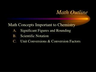 Math Outline