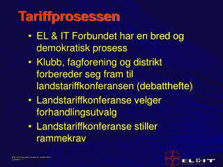 Tariffprosessen