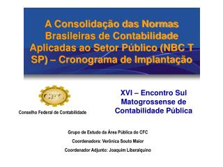 XVI – Encontro Sul Matogrossense de Contabilidade Pública