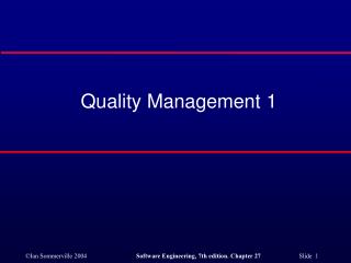 Quality Management 1