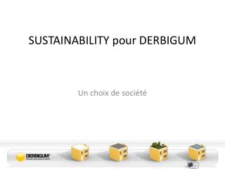 SUSTAINABILITY pour DERBIGUM