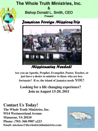 Missionaries Needed!