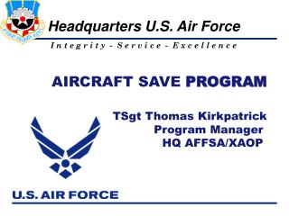 AIRCRAFT SAVE PROGRAM