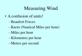 Measuring Wind