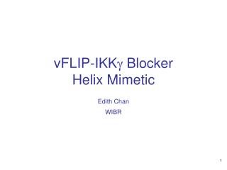 vFLIP-IKK g Blocker Helix Mimetic