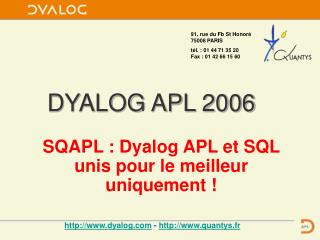 DYALOG APL 2006