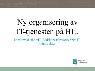 Ny organisering av IT-tjenesten på HIL