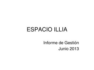 ESPACIO ILLIA