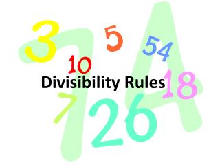 Divisibility Rules