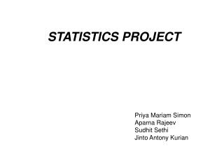 STATISTICS PROJECT