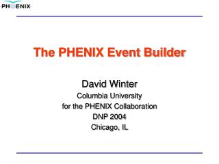 The PHENIX Event Builder