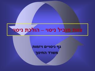 צוות מוביל ניסוי – הולכת ניסוי