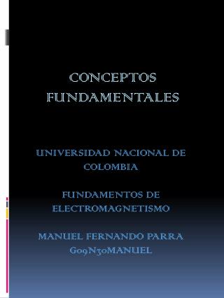 CONCEPTOS FUNDAMENTALES