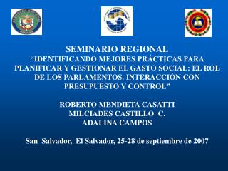 SEMINARIO REGIONAL