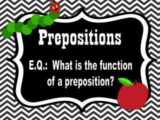 Prepositions