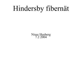 Hindersby fibernät