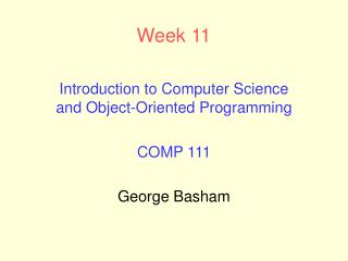 Week 11