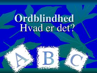 Ordblindhed