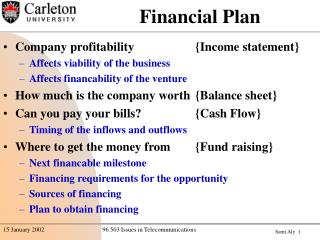 Financial Plan