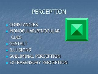 PERCEPTION