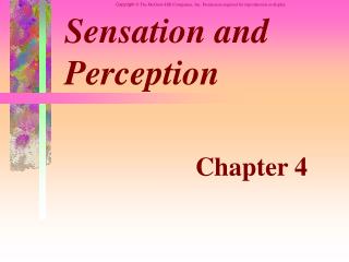 Sensation and Perception